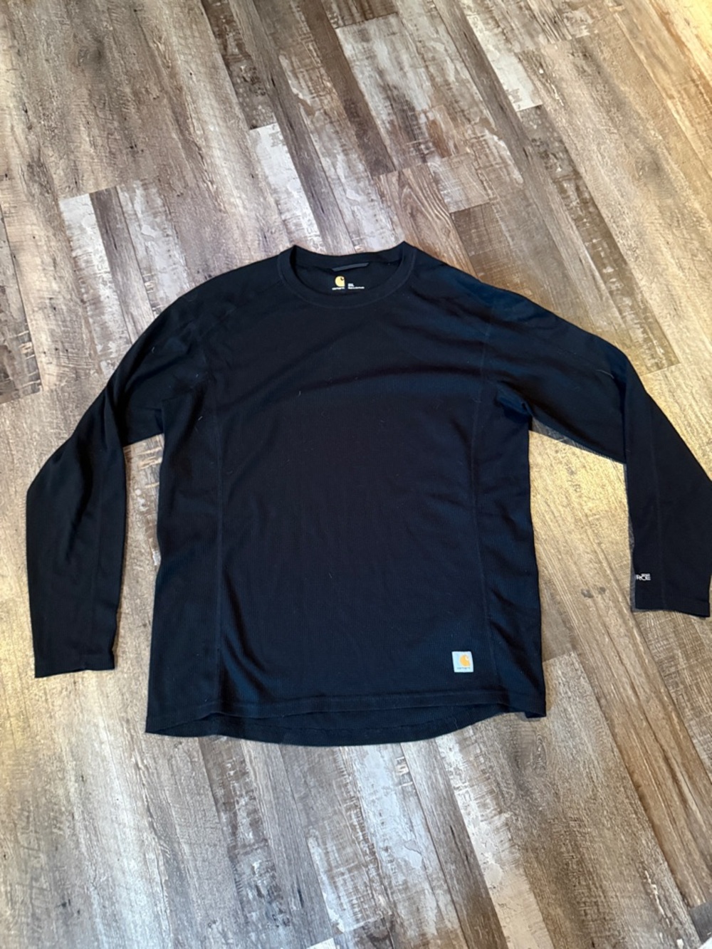 Carhartt Men’s Black Long-Sleeve Thermal Crew Shirt